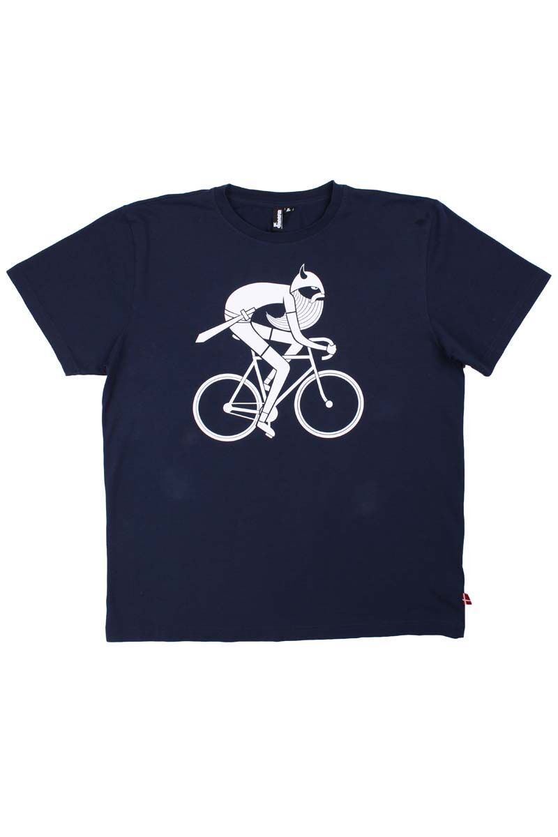 Daneviking Tee Navy BIKING VIKING