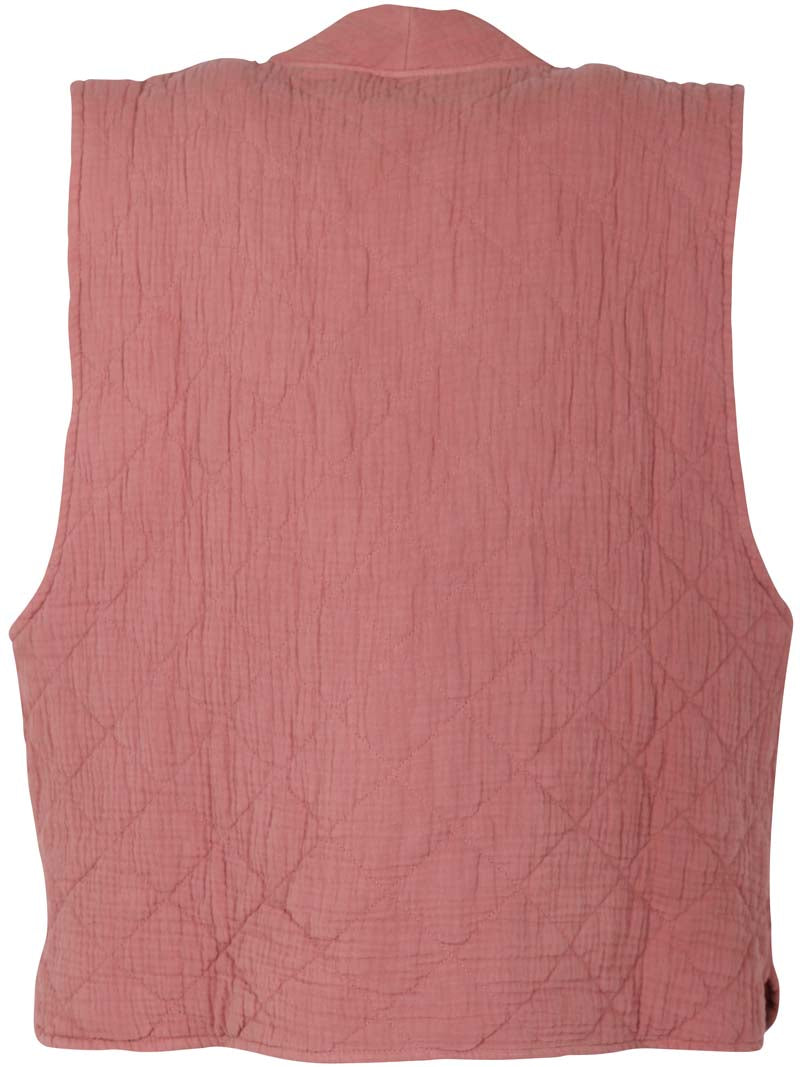Danevibeke Quilt Vest Antique Rose