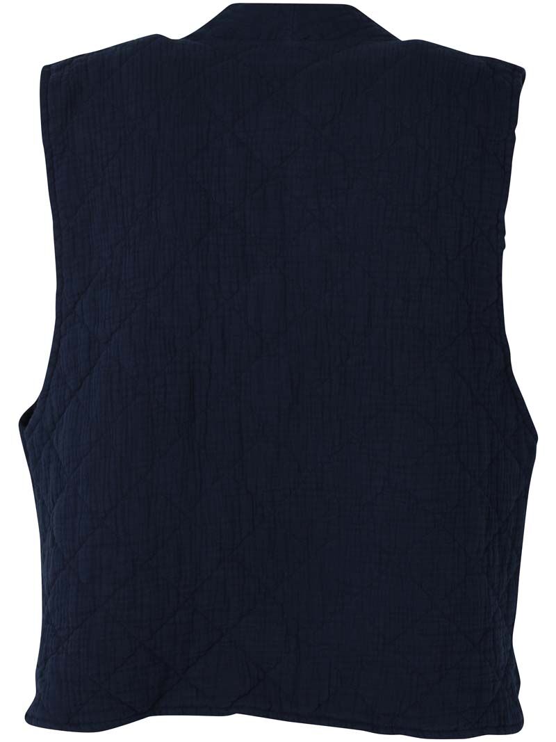 Danevibeke Quilt Vest Dk Navy