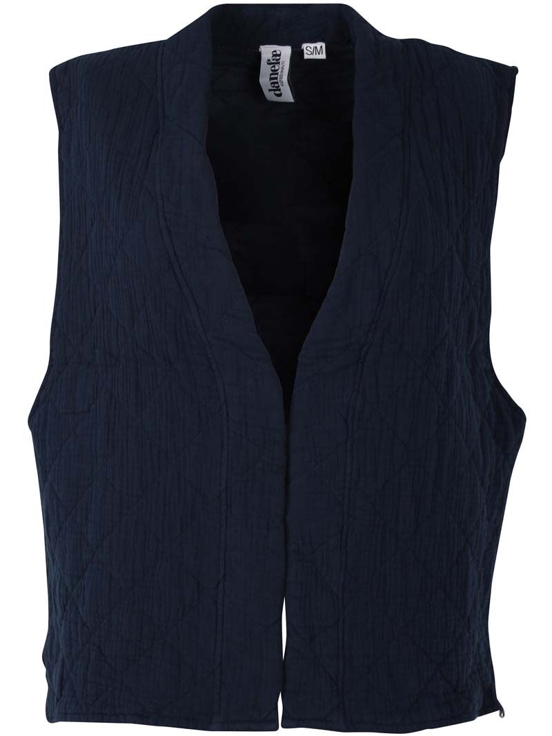 Danevibeke Quilt Vest Dk Navy