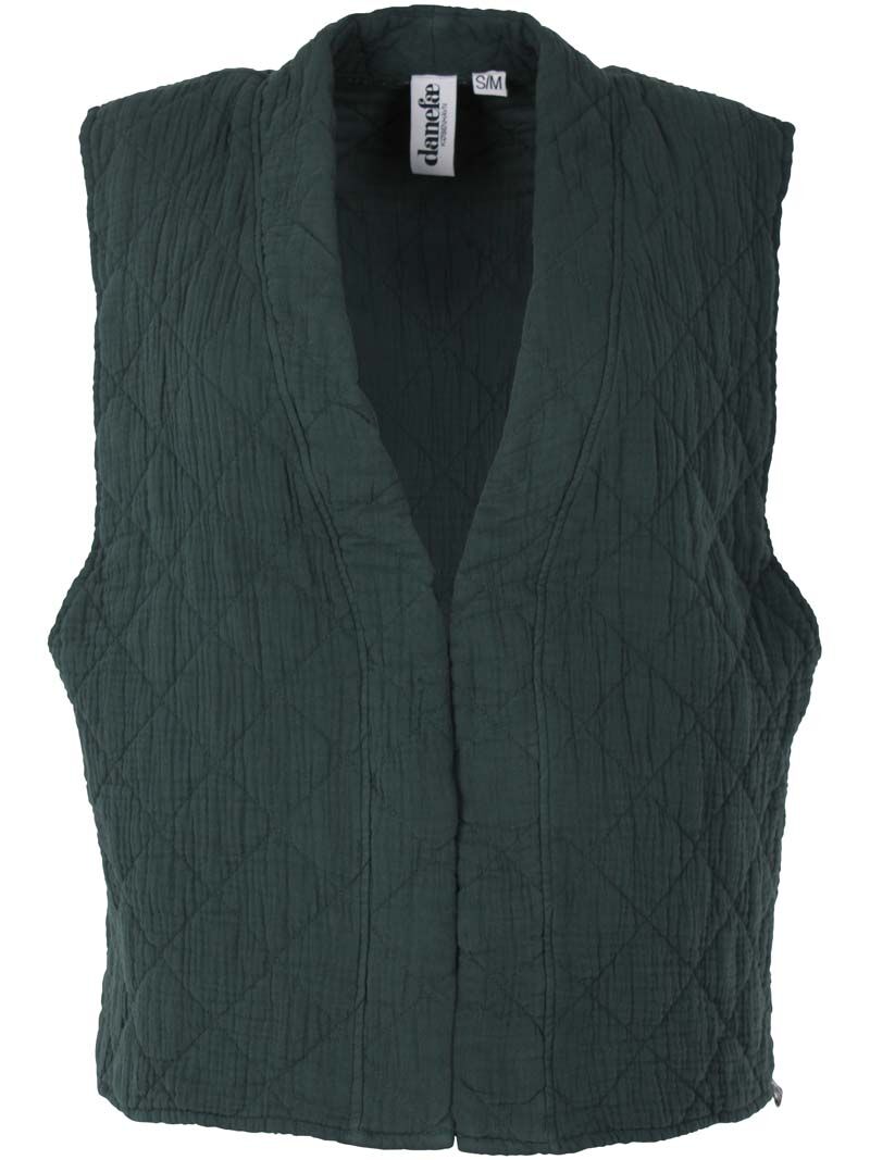 Danevibeke Quilt Vest Dk Forest
