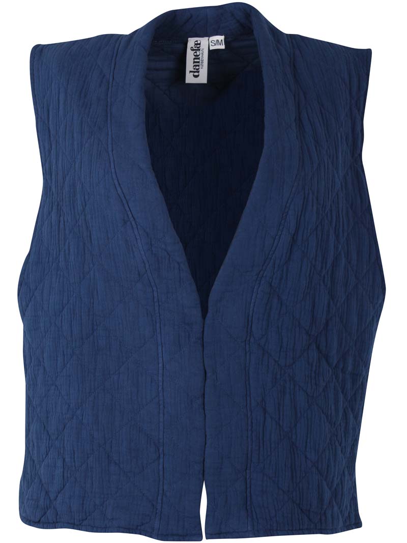 Danevibeke Quilt Vest Deep Blue