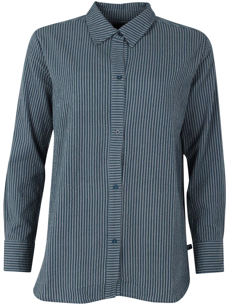 Daneclassic Seersucker Shirt Dark Slate/Blue Grey