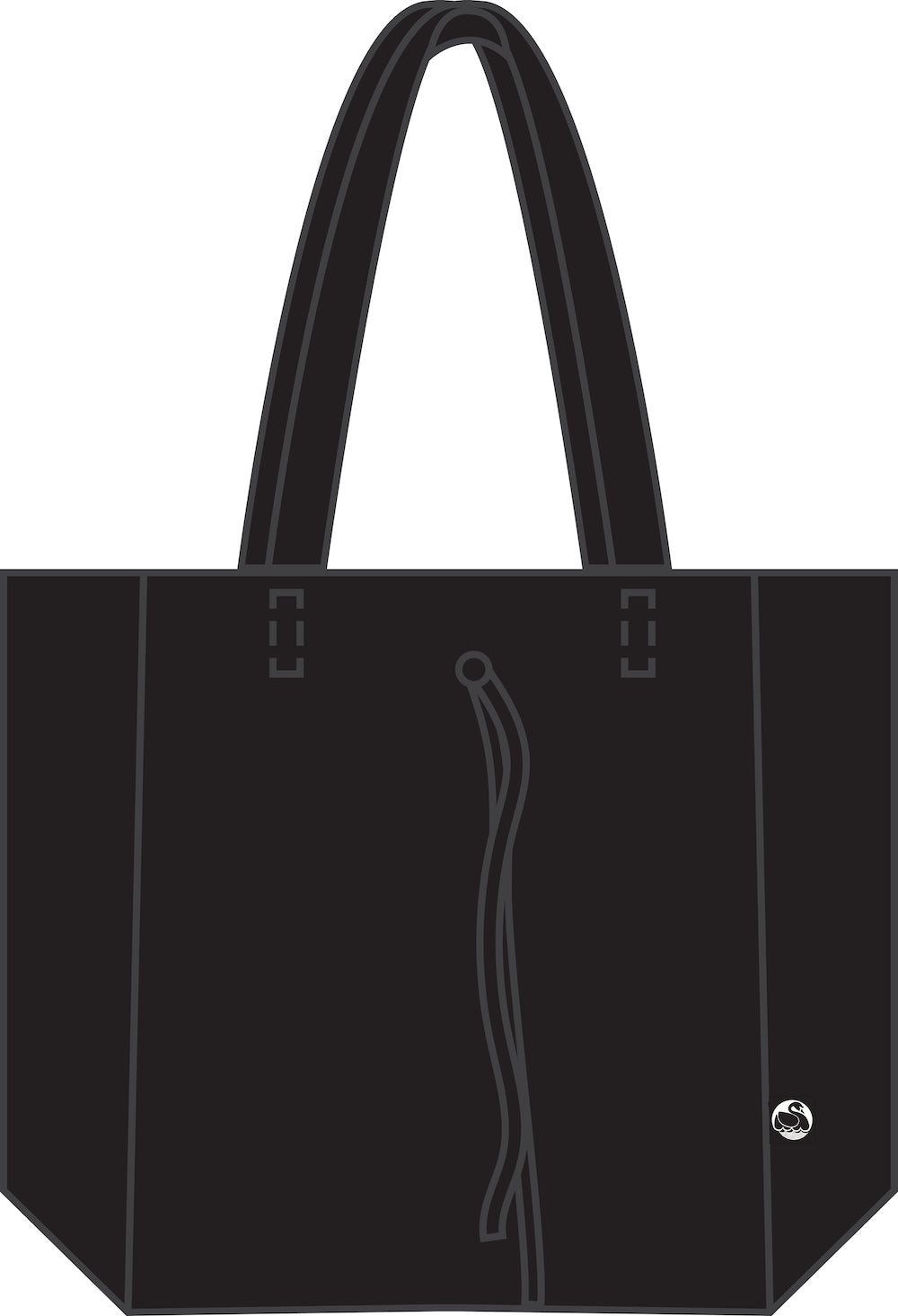 DaneHolstein Leather Tote Bag Black