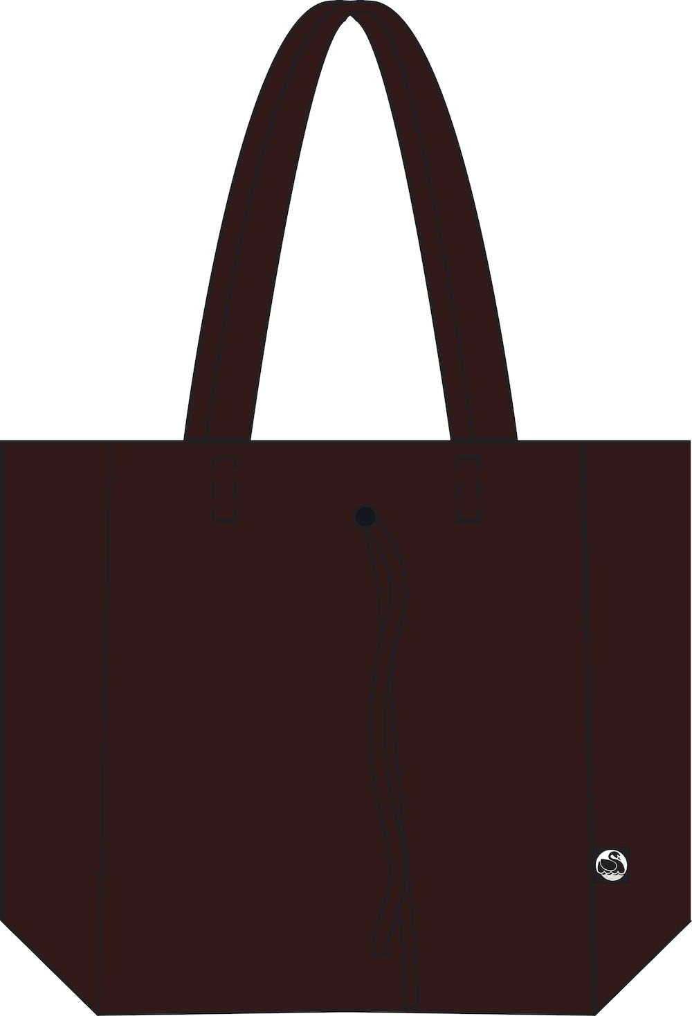DaneHolstein Leather Tote Bag Red Wine