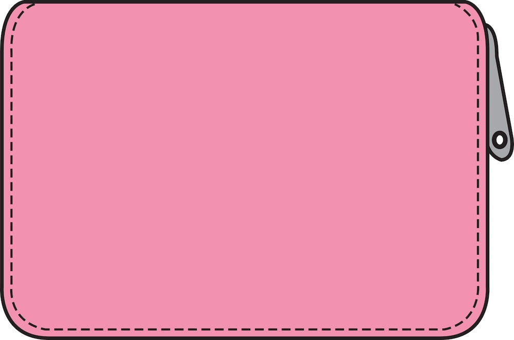 Danesortedam Leather Zip-Wallet Flamingo