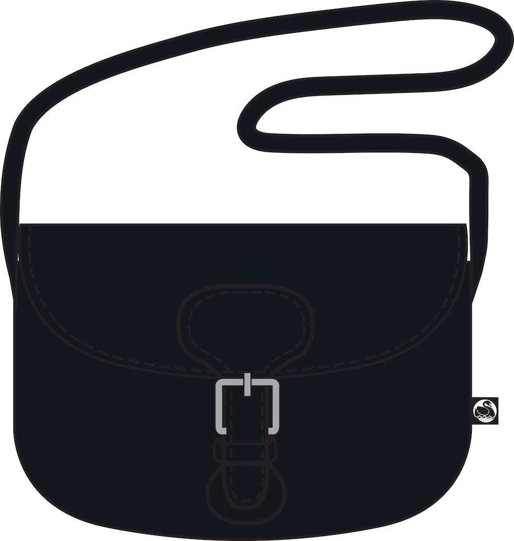Danebernadotte Leather Shoulder Bag Dark Navy
