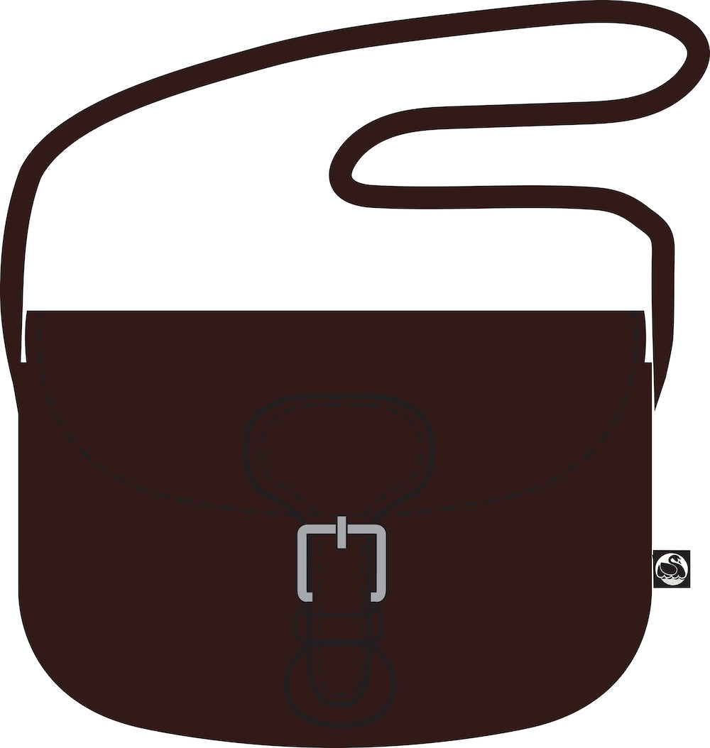 Danebernadotte Leather Shoulder Bag Red Wine