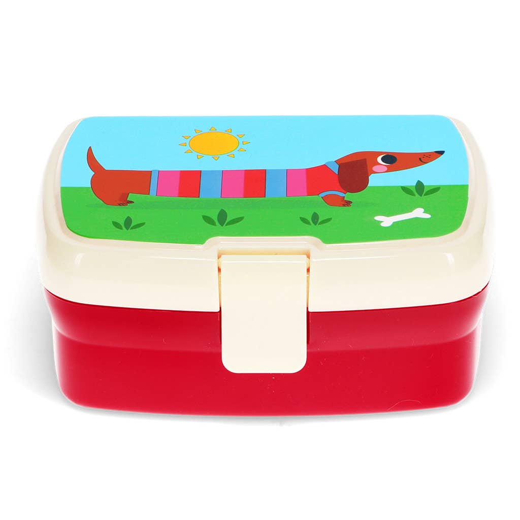 Rex Lunch box with tray Sunny Sausage Dog
