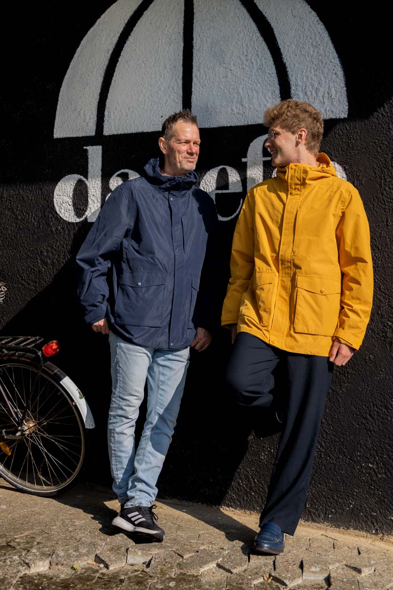 herre regnfrakke til mænd