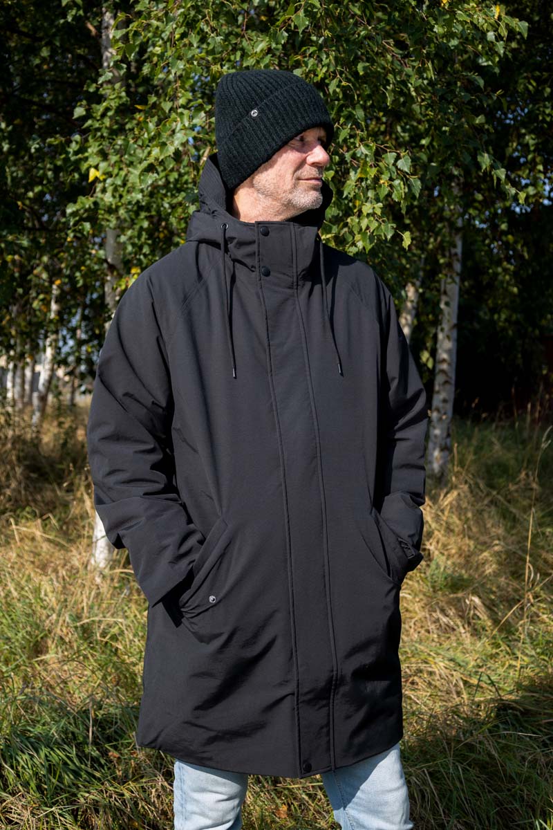 Funktionel vinter frakke til mænd