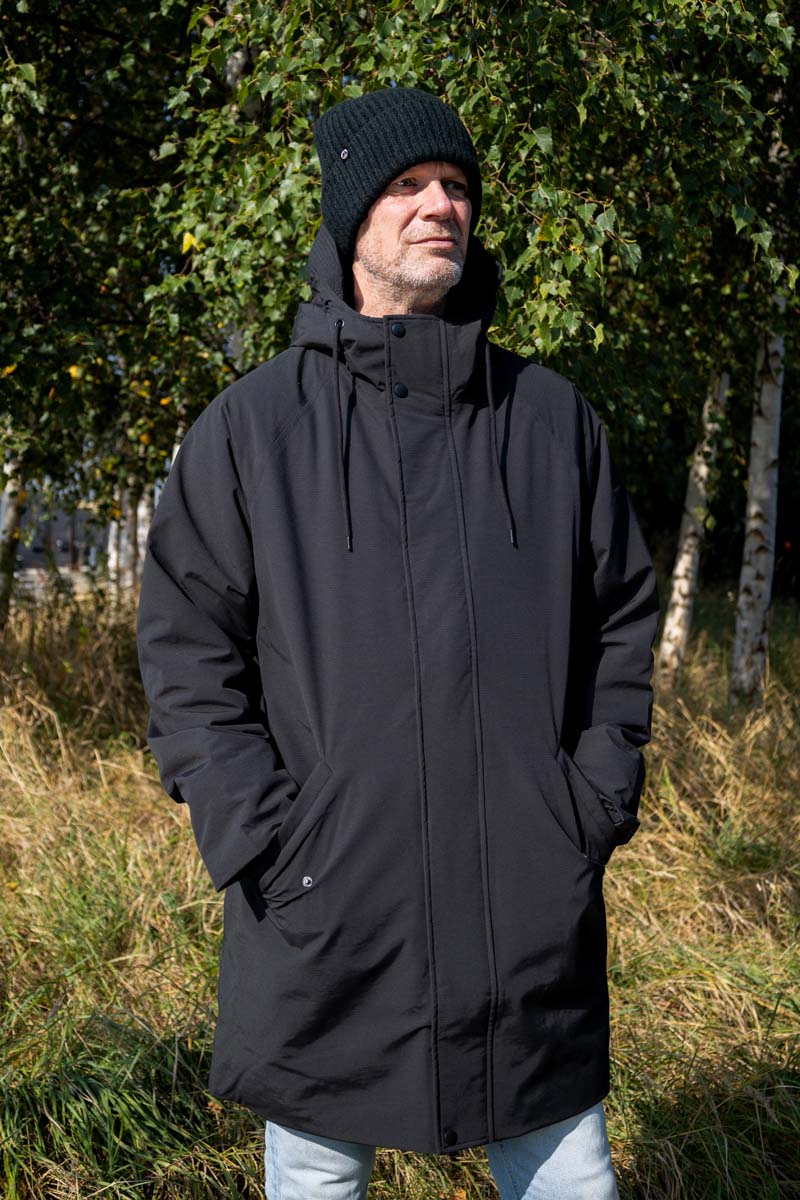 Funktionel vinter frakke til mænd