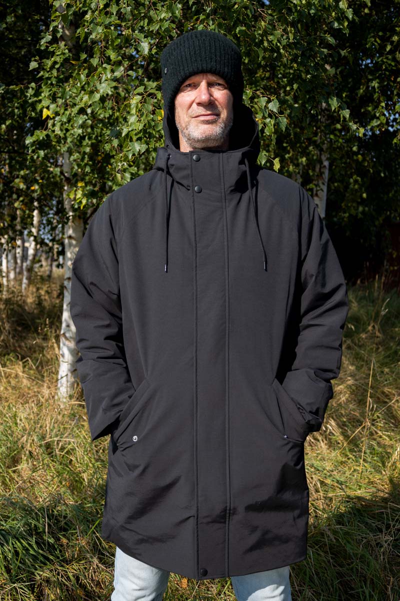 Funktionel vinter frakke til mænd