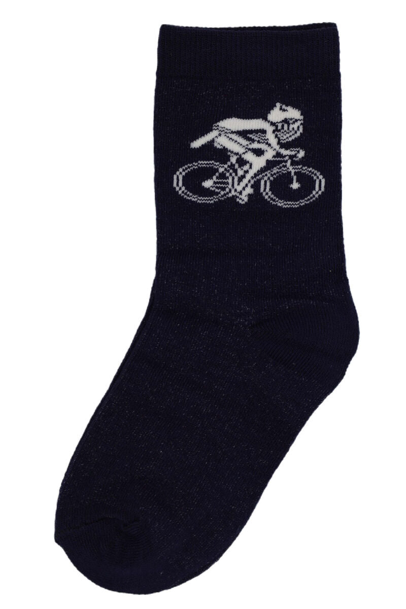 Danedanmark Kids Socks Navy BIKING VIKING