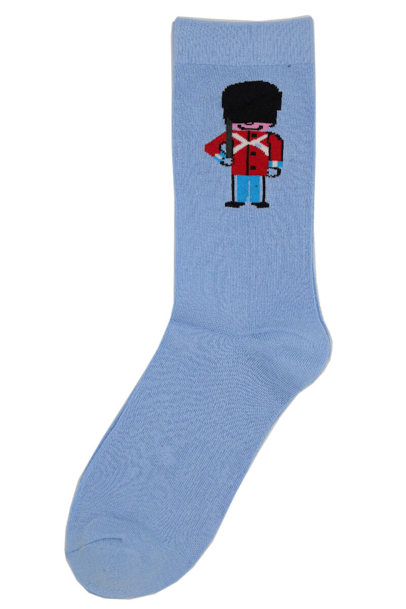 Danedanmark Mens Socks Lt Blue SOLDAT