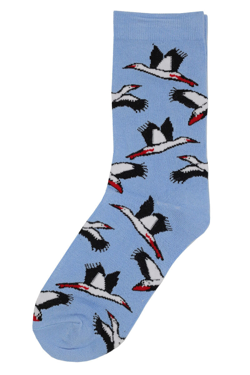 Danedanmark Kids Socks Lt Blue STORKS