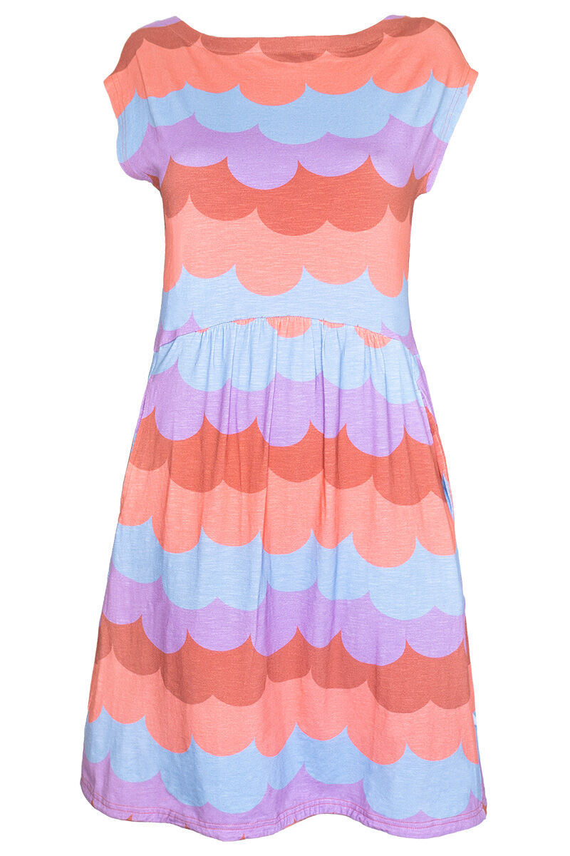 ORGANIC - Danedomenica Slub Jersey Dress Warm Rose/Coral PUFFY CLOUDS