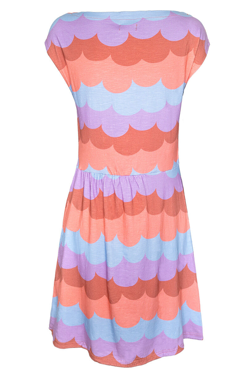 ORGANIC - Danedomenica Slub Jersey Dress Warm Rose/Coral PUFFY CLOUDS
