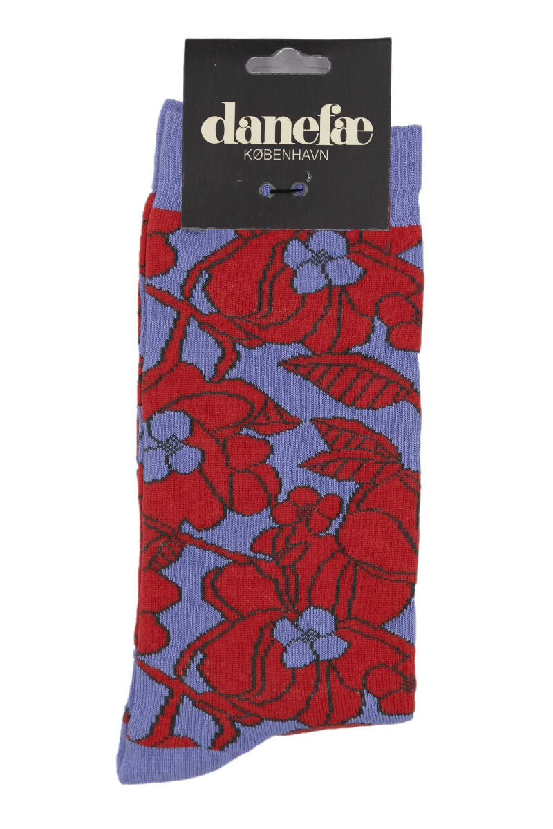 Danewalk with me Socks Soft Viola/Bright Red BLOOM BOOM