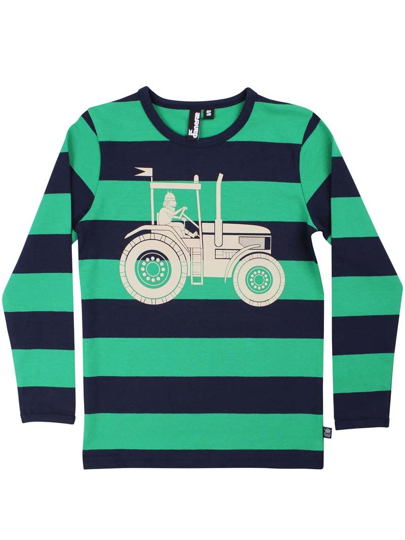 Børne Bluse med viking på traktor