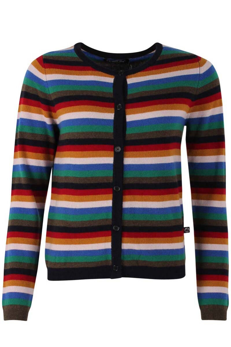 ESS - Forget me not Merino Cardigan Royal Stripe