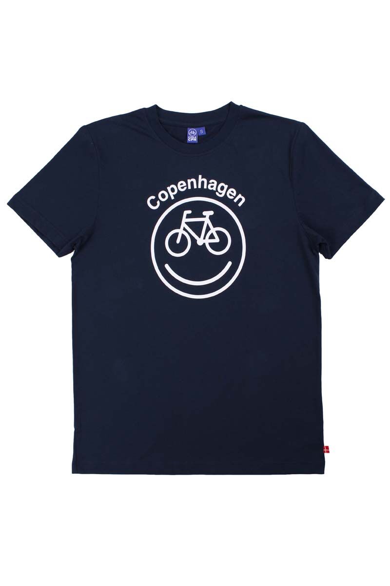 CYCLECPH Smilecycle Tee Navy CYCLE (white)