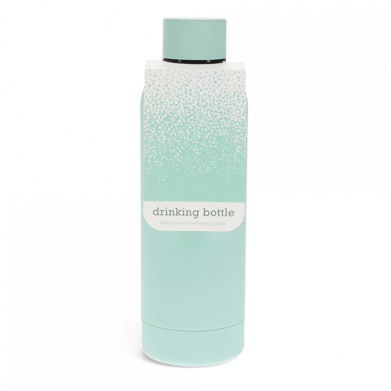 RL Rubber coated steel bottle Eggshell blue