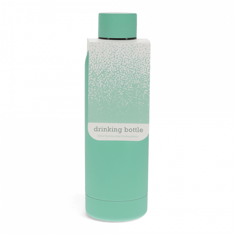 RL Rubber coated steel bottle Mint green