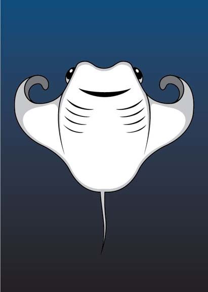 Sødt postkort med motiv af rokke