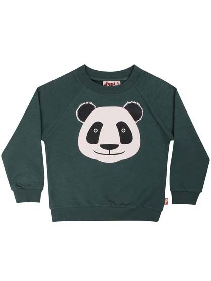 Skøn sweatshirt til børn med print af sød panda