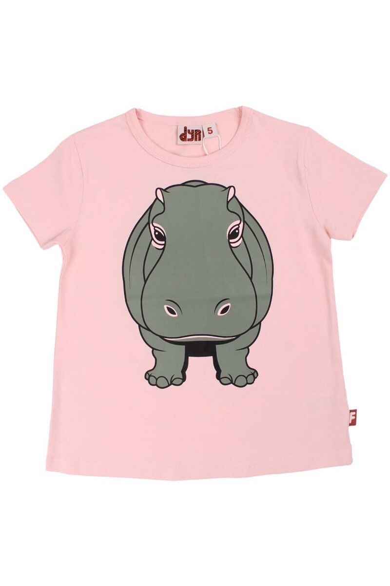Dyrwildlife T Powder Peach HIPPO DIN VEN