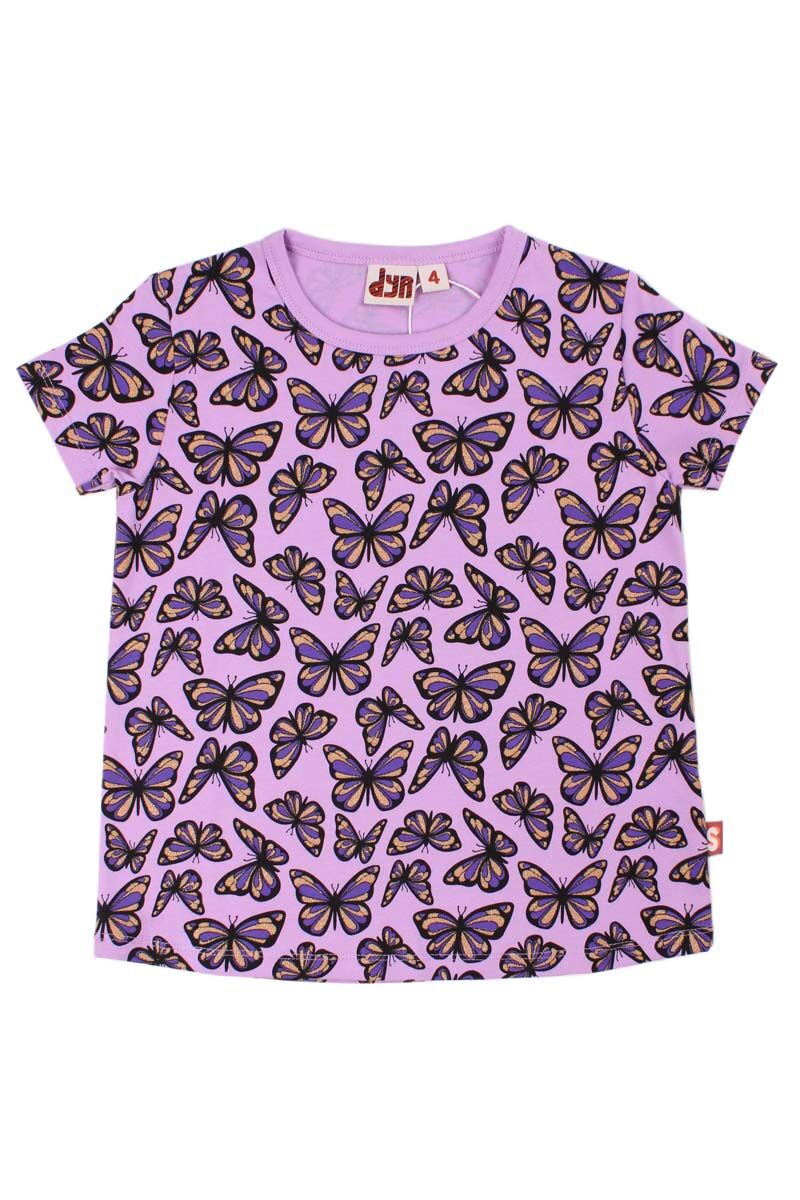 Dyrwildlife Tee AOP/STRIB Soft Viola FLUTTER
