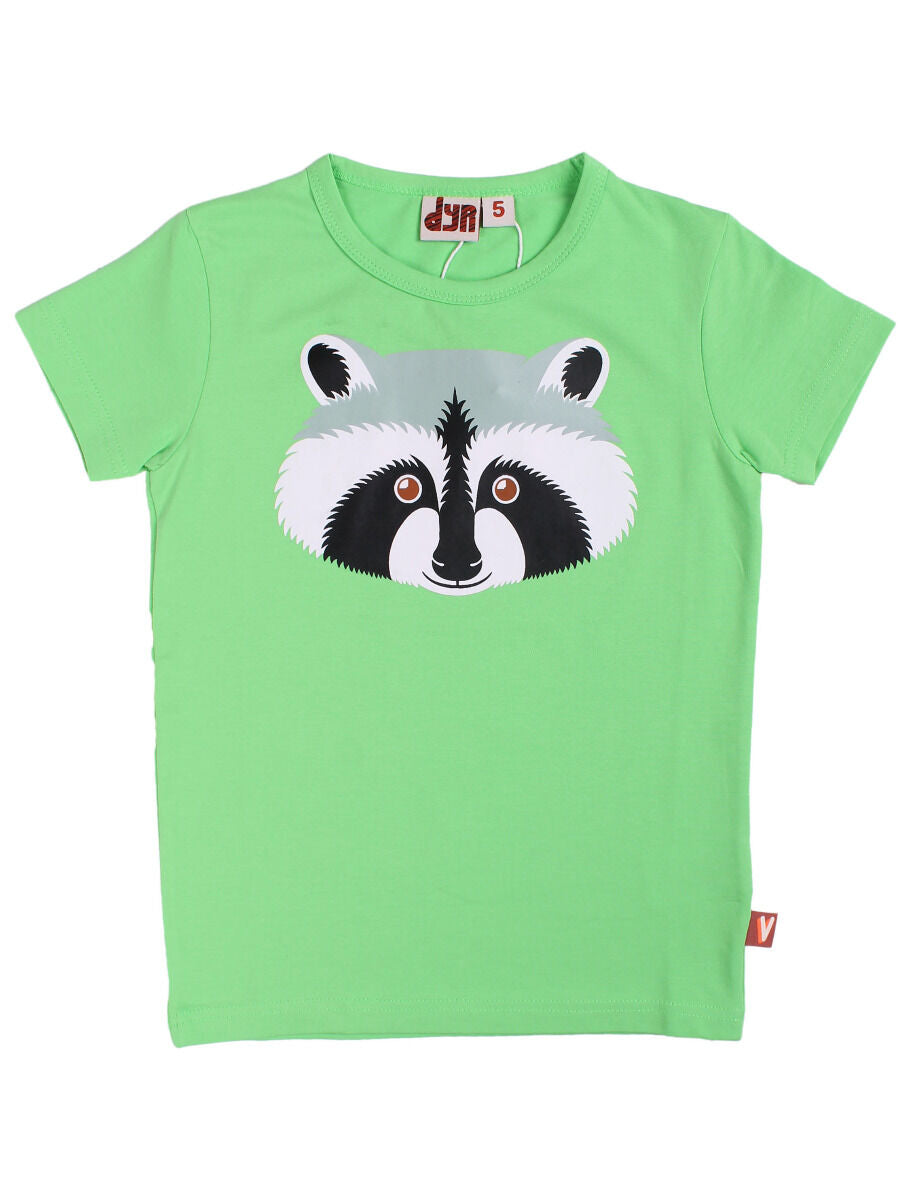 T-shirt med vaskebjørn til børn