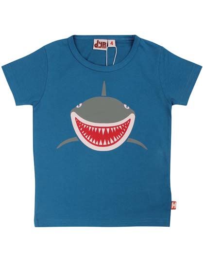 Sej t-shirt til børn med print af haj