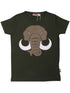 T-shirt med mammut til børn