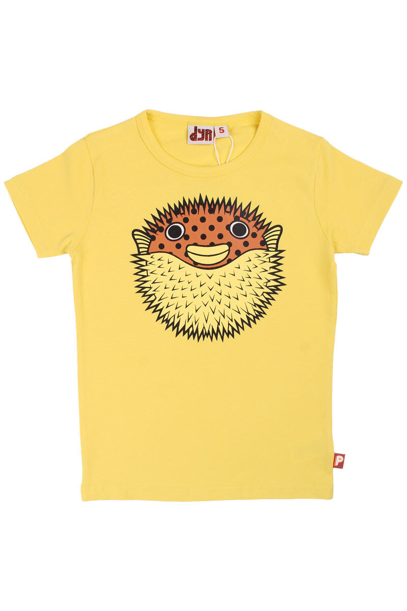 T-shirt til børn med pindsvine fisk