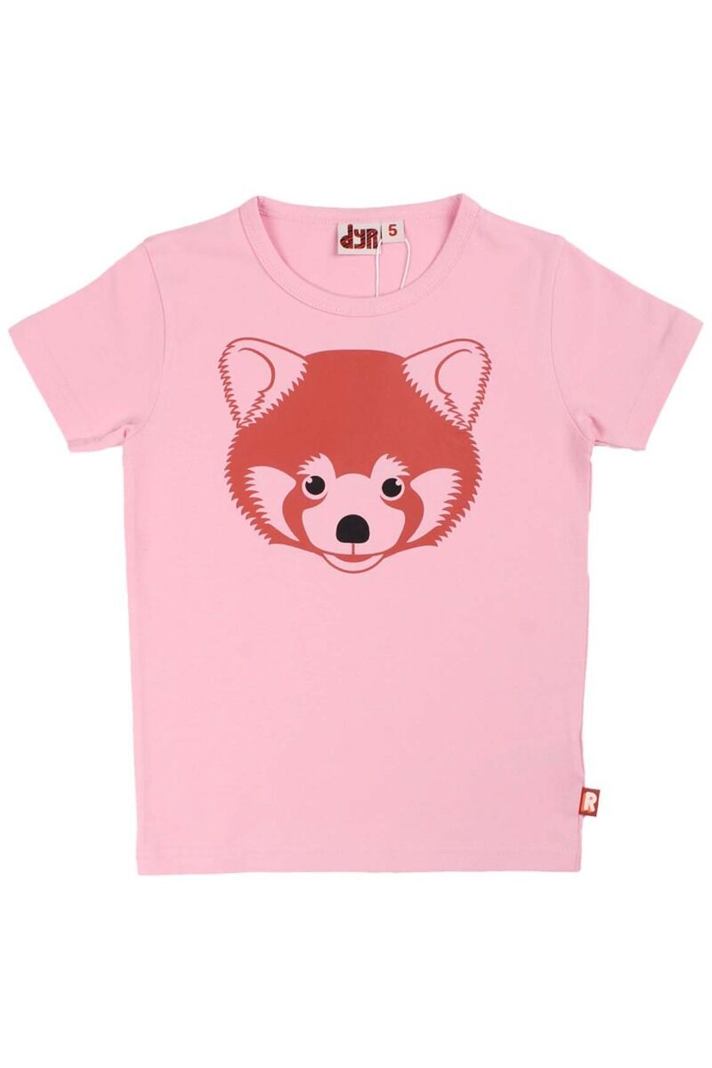 Børne t-shirt med rød panda