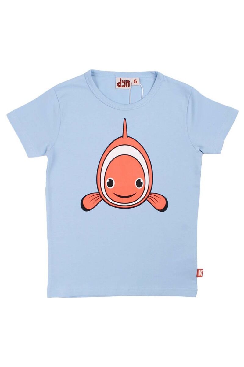 T-shirt til børn med klovnefisk