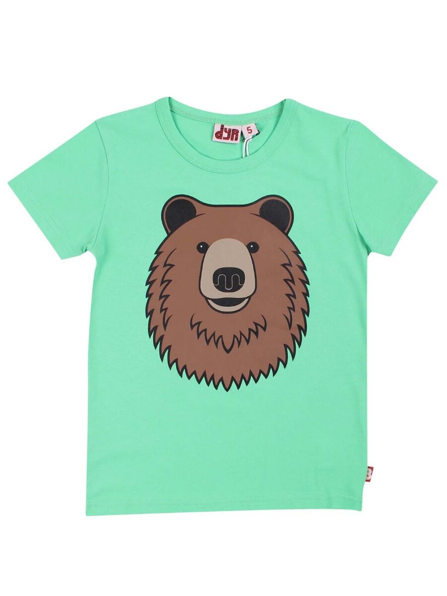 T-shirt til børn med brun bjørn