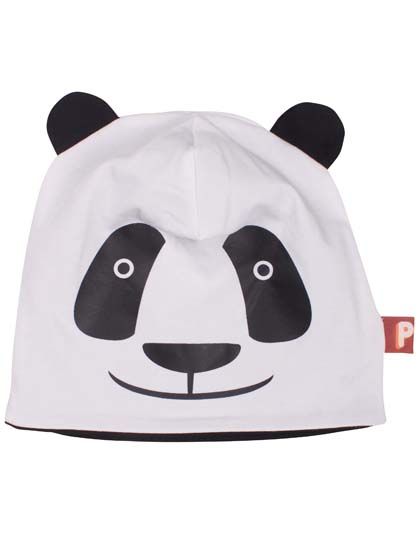 Bamse Beanie Black/Offwhite PANDA