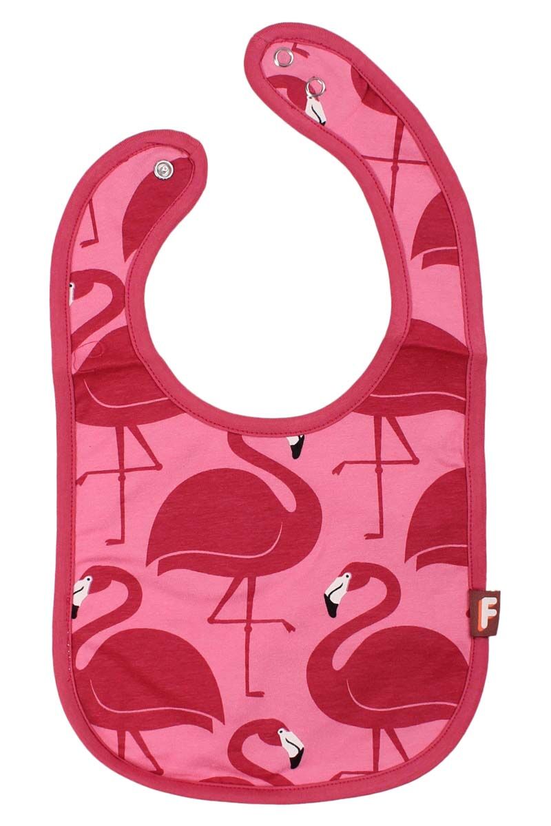 Dyrmunchie Bib Pink FLAMINGO AOP