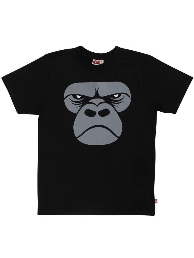 Sjov herre t-shirt med print af gorilla