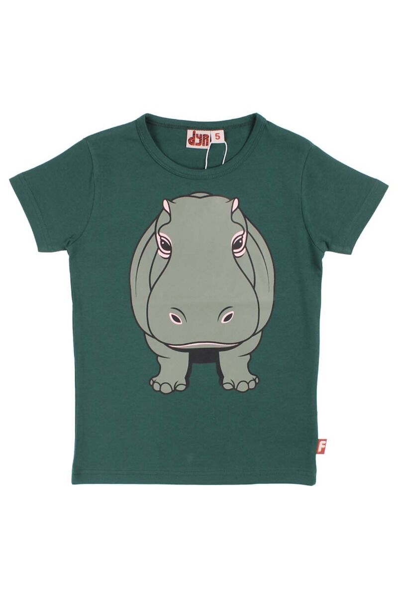 Børne t-shirt med flodhest