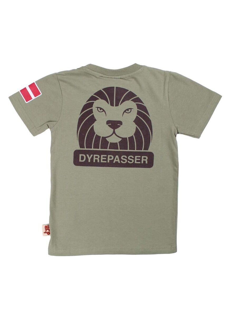 Sød kortærmet dyrepasser t-shirt til børn