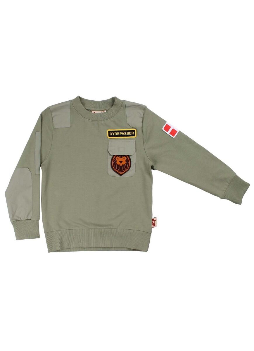 Skøn dyrepasser sweatshirt til børn med fine detaljer