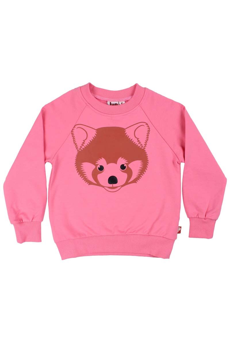 Sweater med rød Panda til børn
