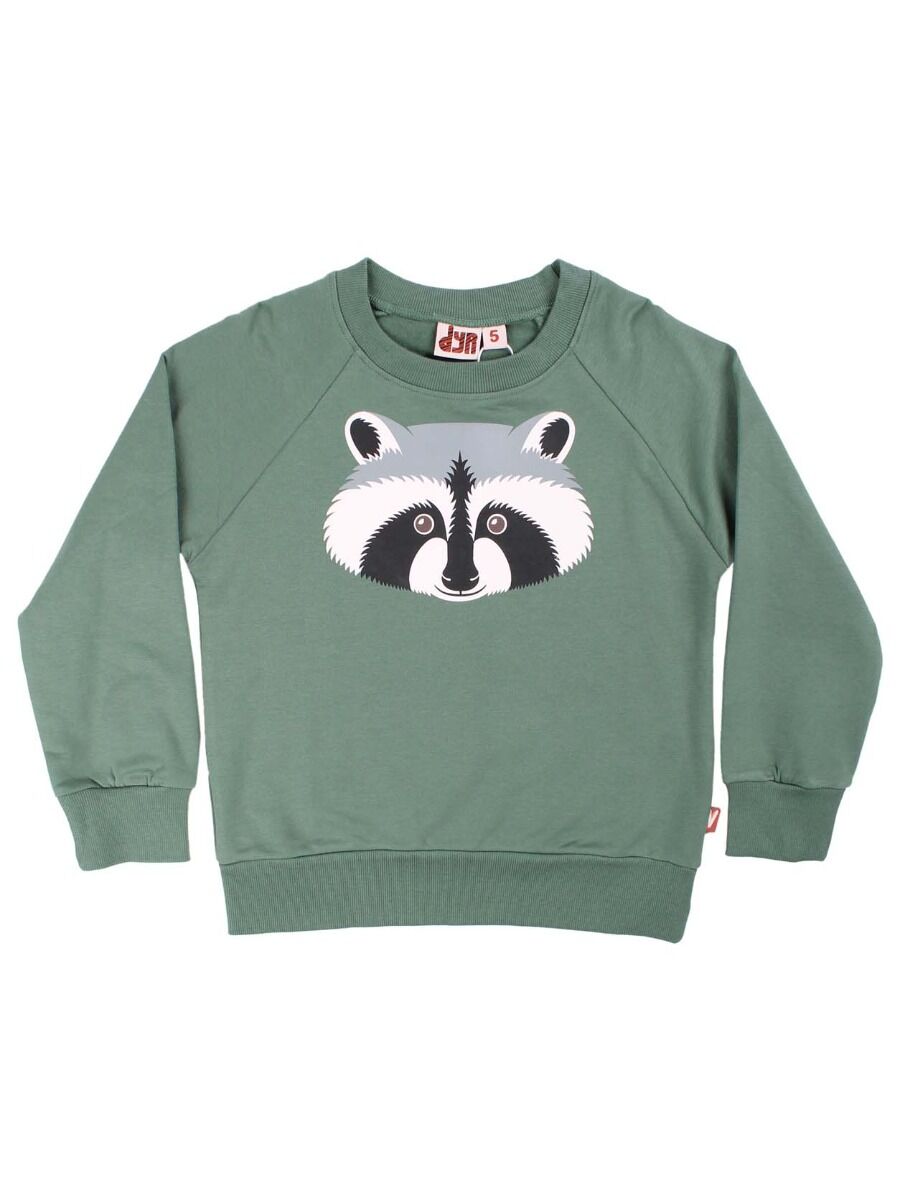 Sweater til børn med Vaskebjørn