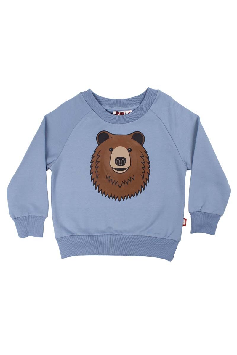 Sweater til børn med bjørn.