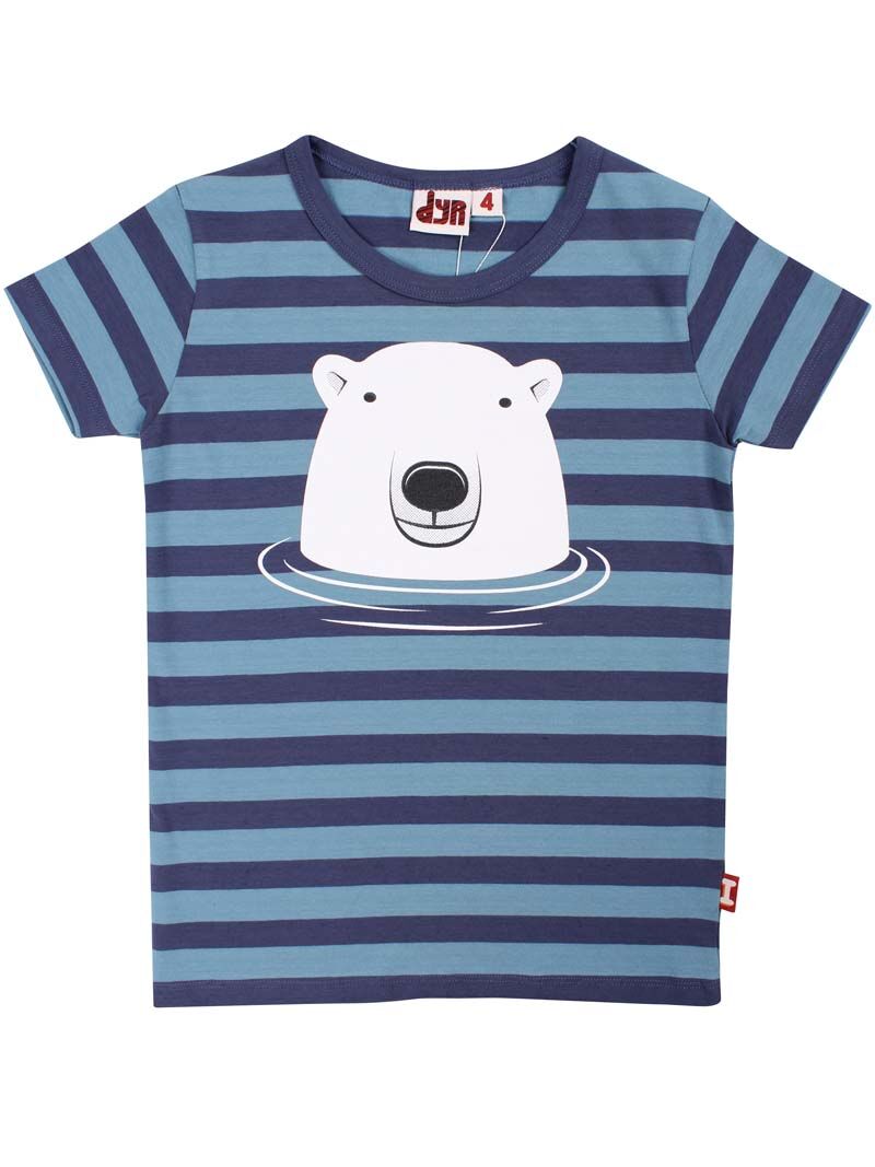 T-shirt til børn med isbjørn