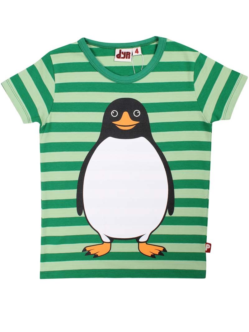 T-shirt til børn med pingvin